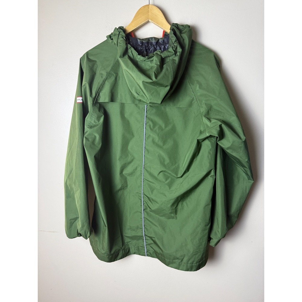 Hunter Jacket Hooded Anorak Pullover Rain Windbreaker Coat Womens S Green - Picture 4 of 6